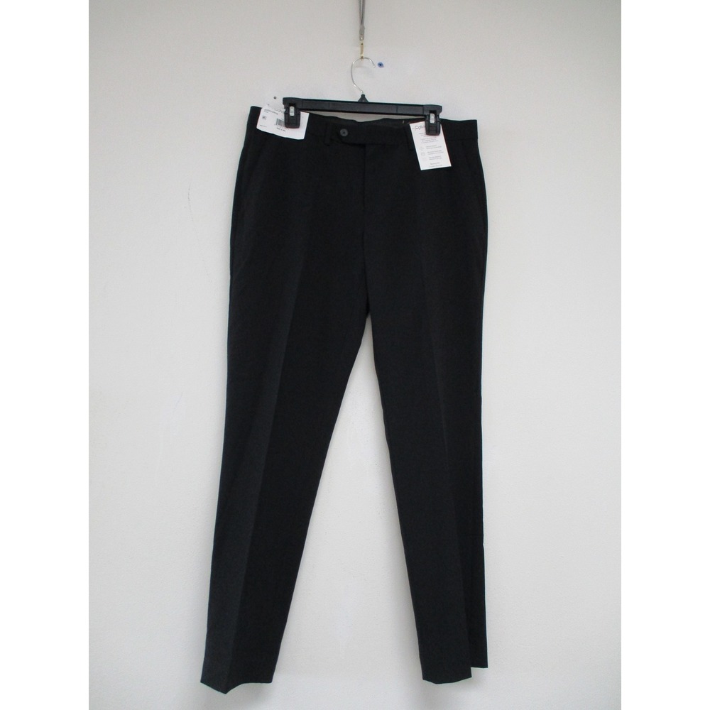 Calvin Klein Jayden Dress Pants Mens 34x30 Black Skinny Fit Stretch
